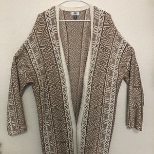 Old Navy Open Front Geometric Cardigan Sweater Size 2XL